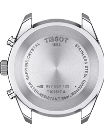 Back view of the watch case Tissot PR 100 Sport Gent Chronograph