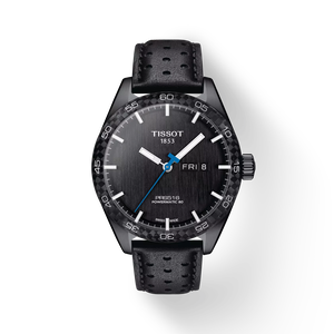 Front view of the watch Tissot PRS 516 Powermatic 80 with shadow