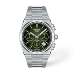 Vorderansicht der Uhr Tissot PRX 42mm mit Schatten