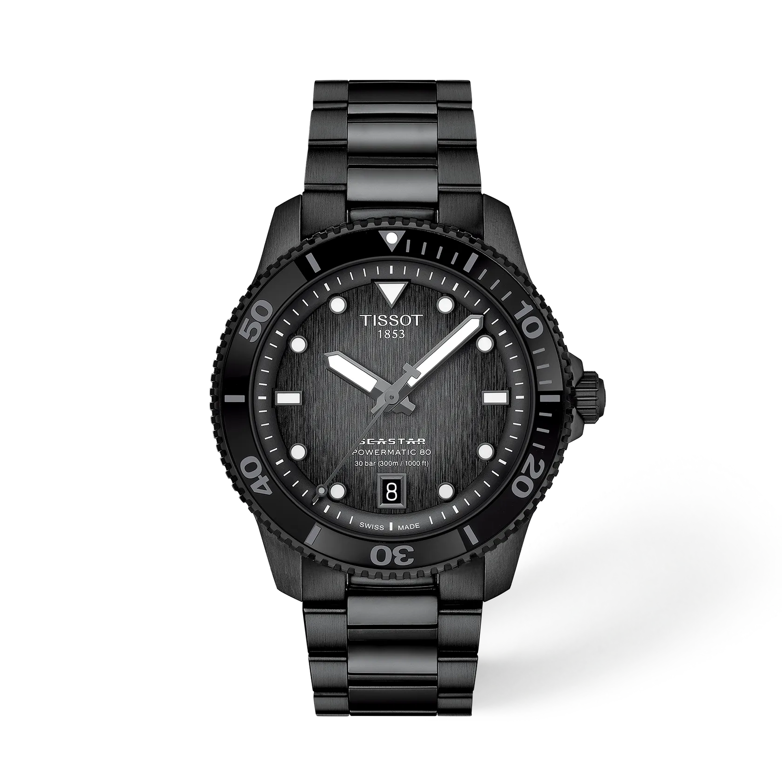 Graded grey-black