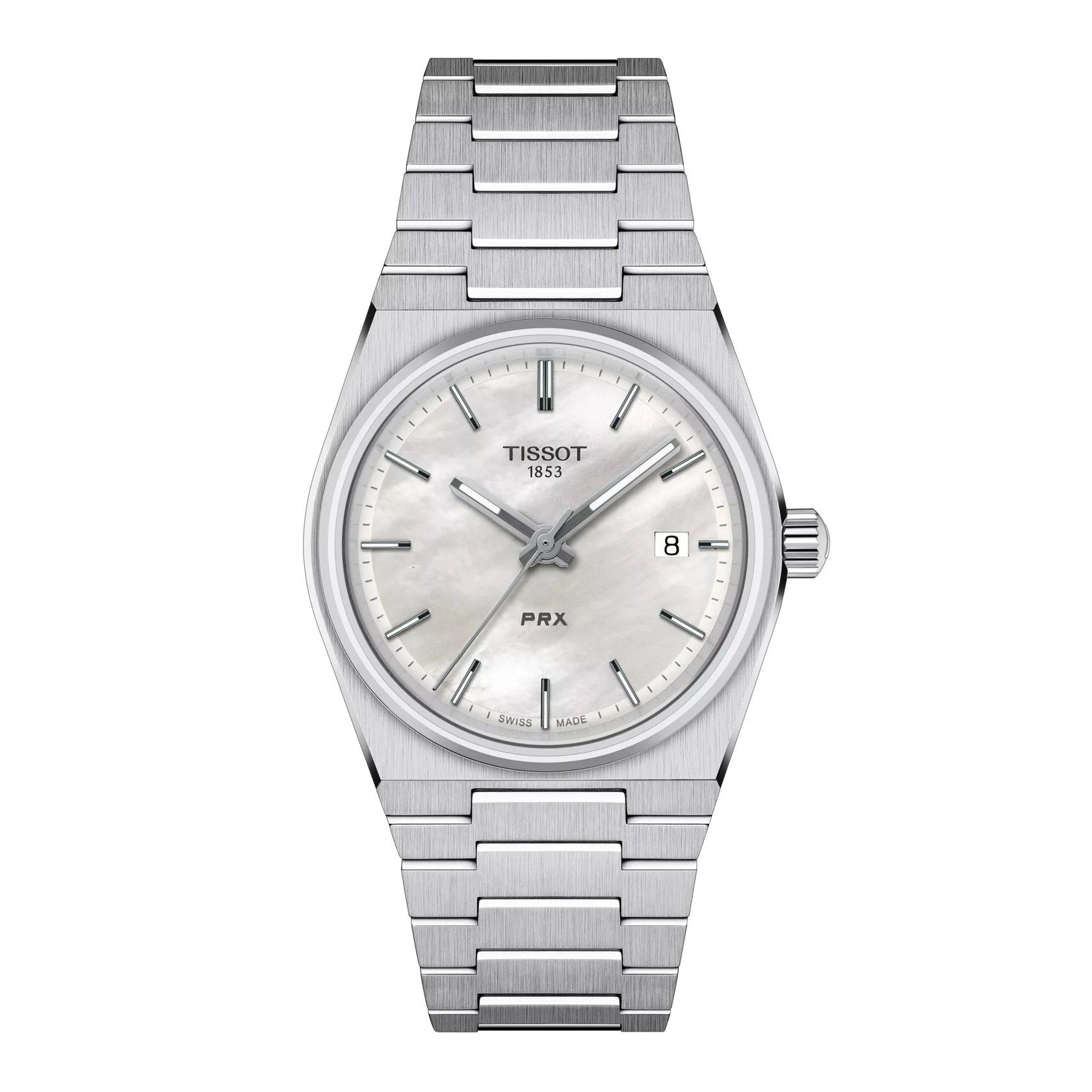 시계 전면 보기 티쏘 PRX 35mm