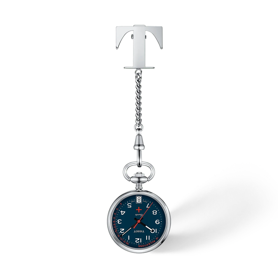 Front view of the watch Tissot Pendants 30.1mm with shadow