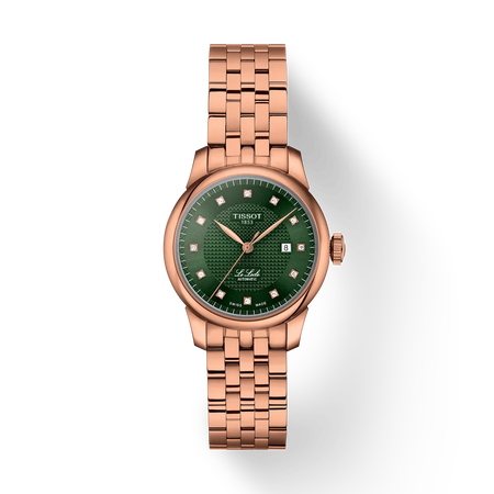 Vista frontal del reloj Tissot Le Locle 29mm con sombra