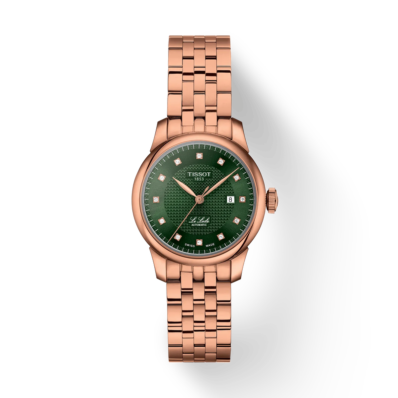 Front view of the watch 天梭力洛克系列29mm with shadow