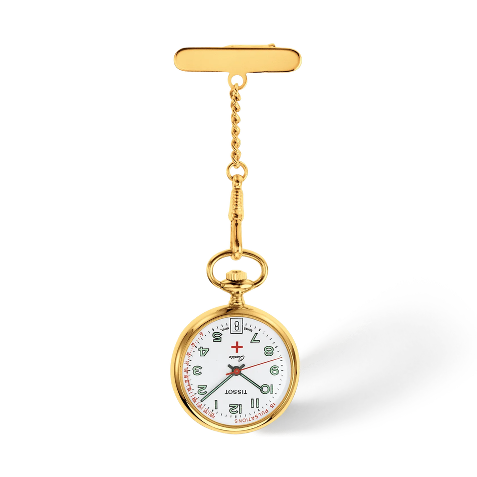 Front view of the watch Tissot Pendants 30.1mm with shadow