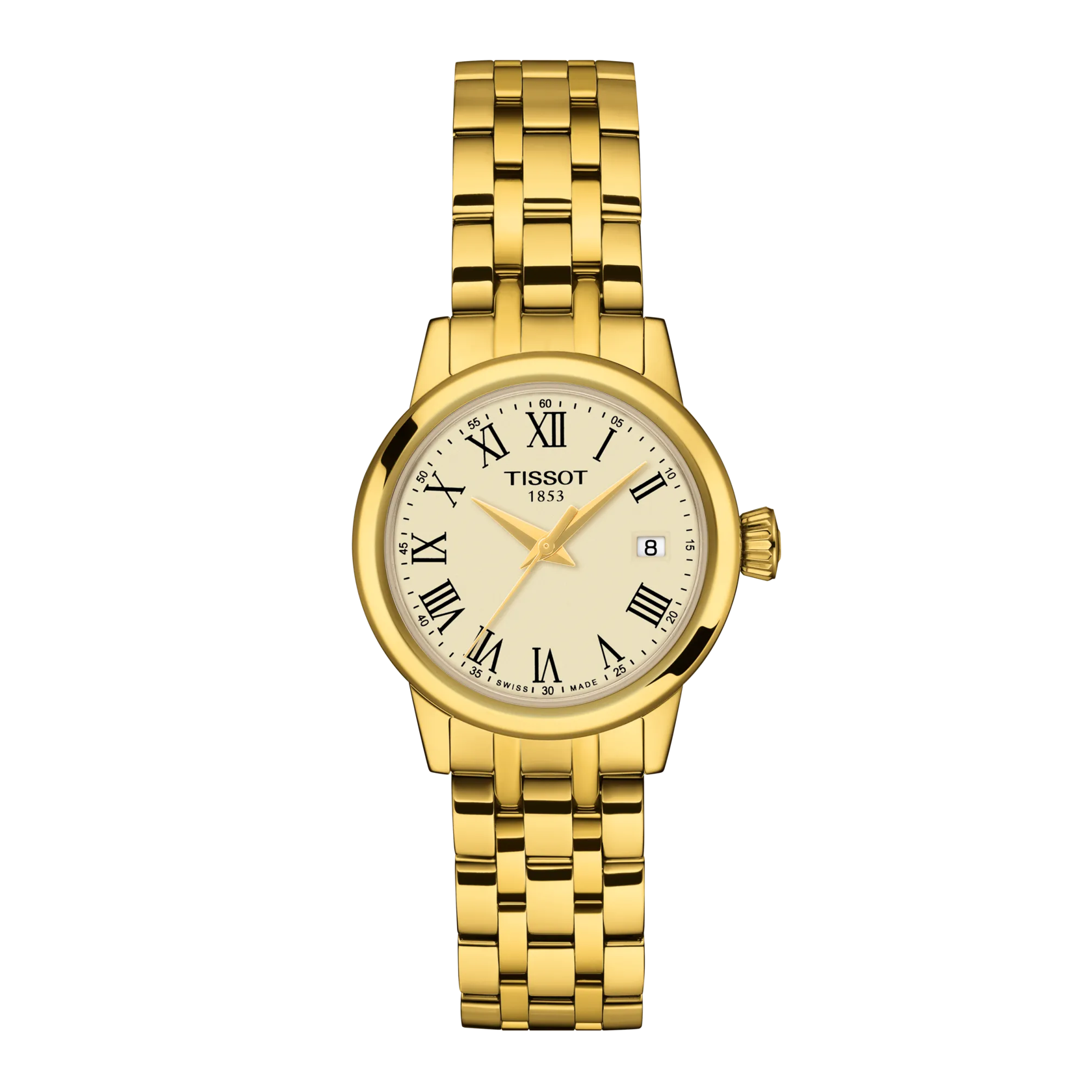 Front view of the watch Tissot Classic Dream 28mm