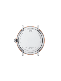 Back view of the watch case Tissot Glendora Gold