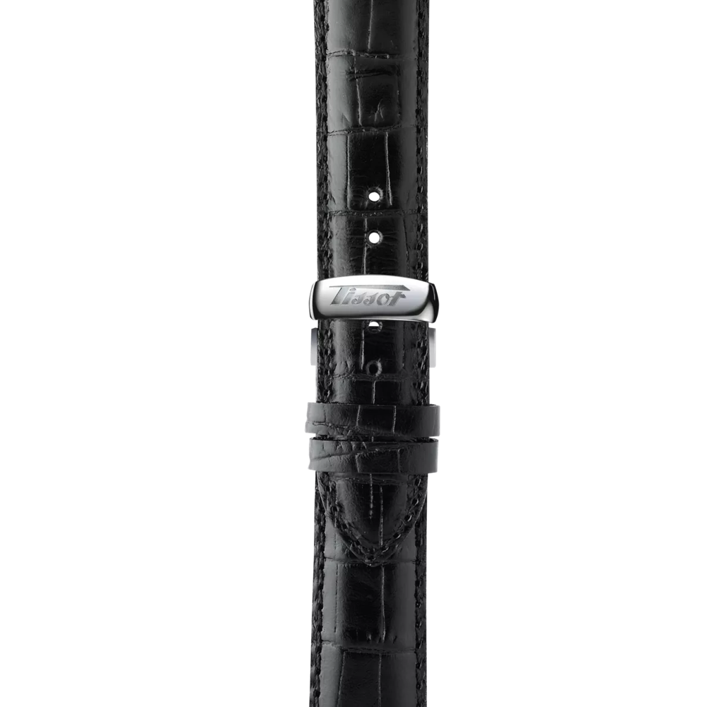 การซูมที่สายข้อมือของนาฬิกา Tissot Heritage Visodate Automatic