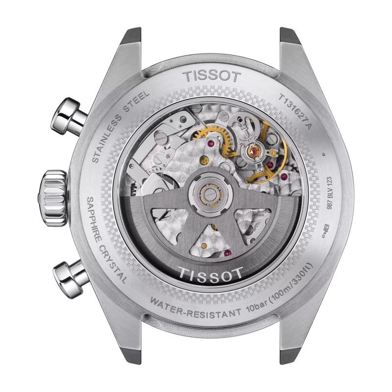 Back view of the watch case Tissot PRS 516 Automatic Chronograph