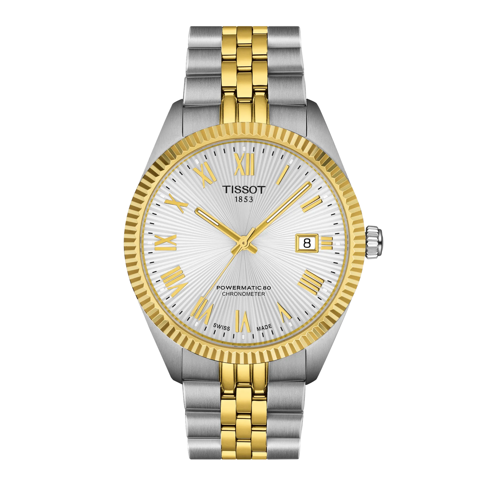 Front view of the watch Tissot Ballade 39mm
