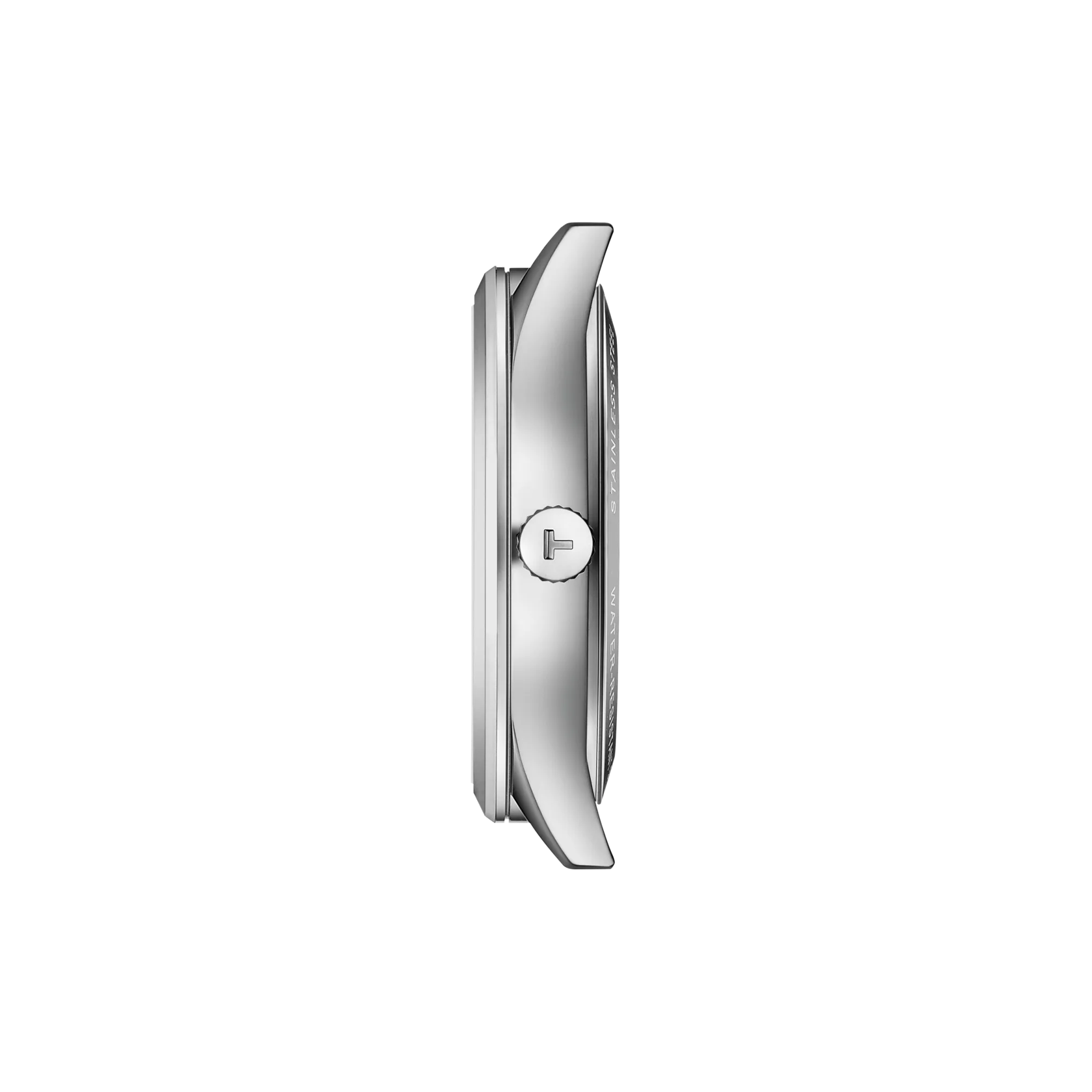 Profile view of the watch case Tissot Classic Dream 40mm