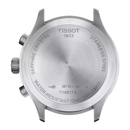 Back view of the watch case Tissot Chrono XL