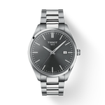 Front view of the watch Tissot PR 100 40mm with shadow