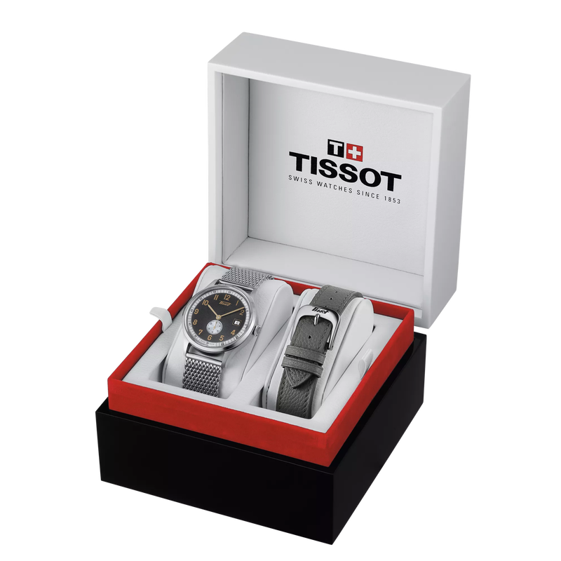 Presentation box of the watch Tissot Heritage Small Second 1938 COSC