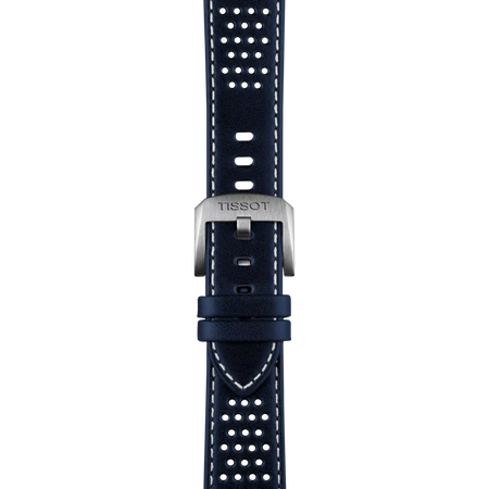 Zoom on Original Tissot Lederarmband blau Bandanstoss 20 mm