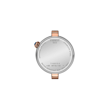 Vue arri&egrave;re du bo&icirc;tier de la montre Tissot Desir 28mm