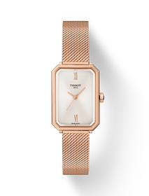 그림자가 있는 티쏘 SRV 시계의 전면 보기