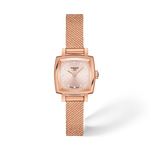 Front view of the watch Tissot Lovely Square 20x20mm with shadow