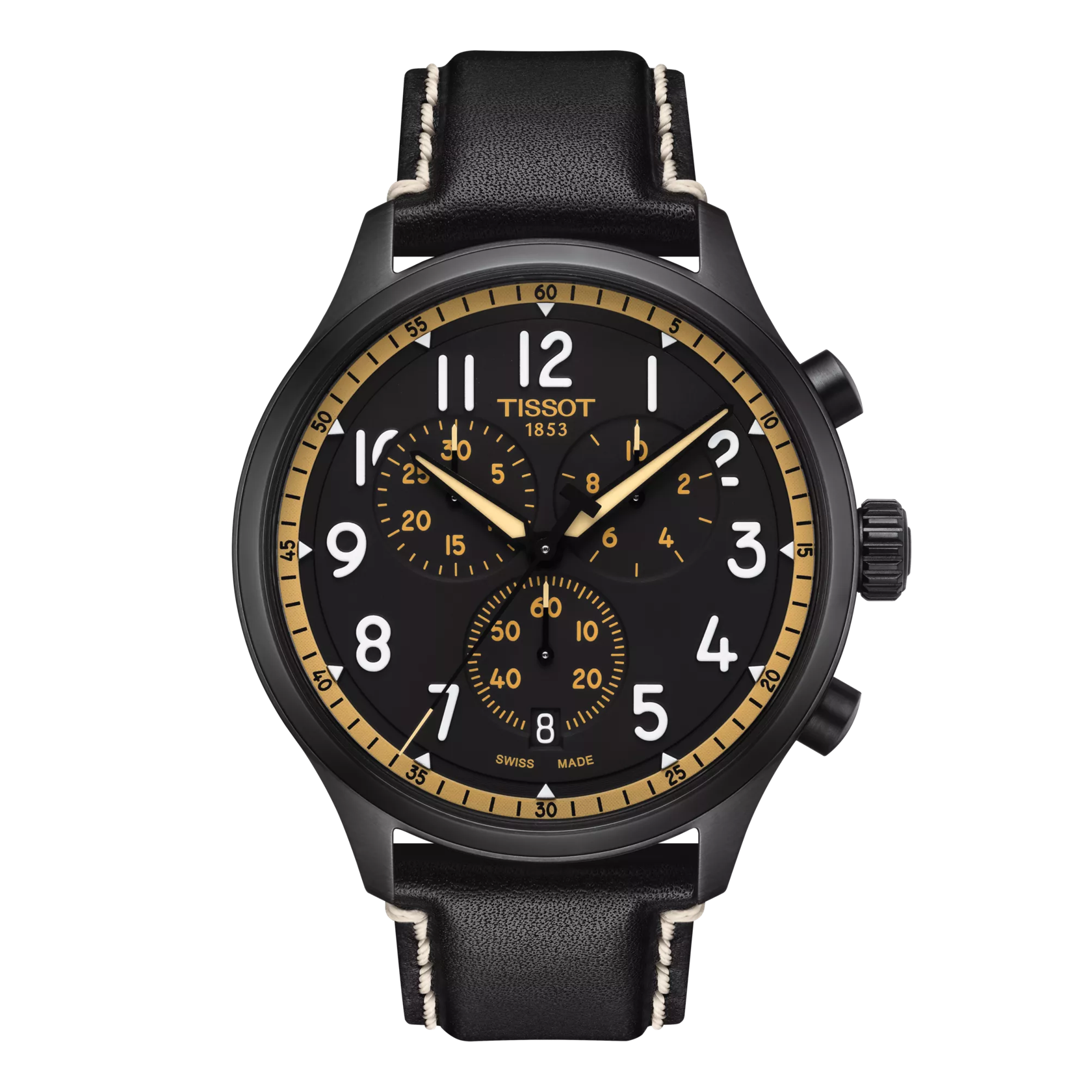 Front view of the watch Tissot Chrono XL Vintage 45mm