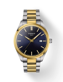 그림자가 있는 티쏘 PR 100 시계의 전면 보기