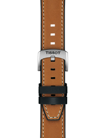 Zoom on Tissot Official Light Brown Leather Strap Lugs 21 mm
