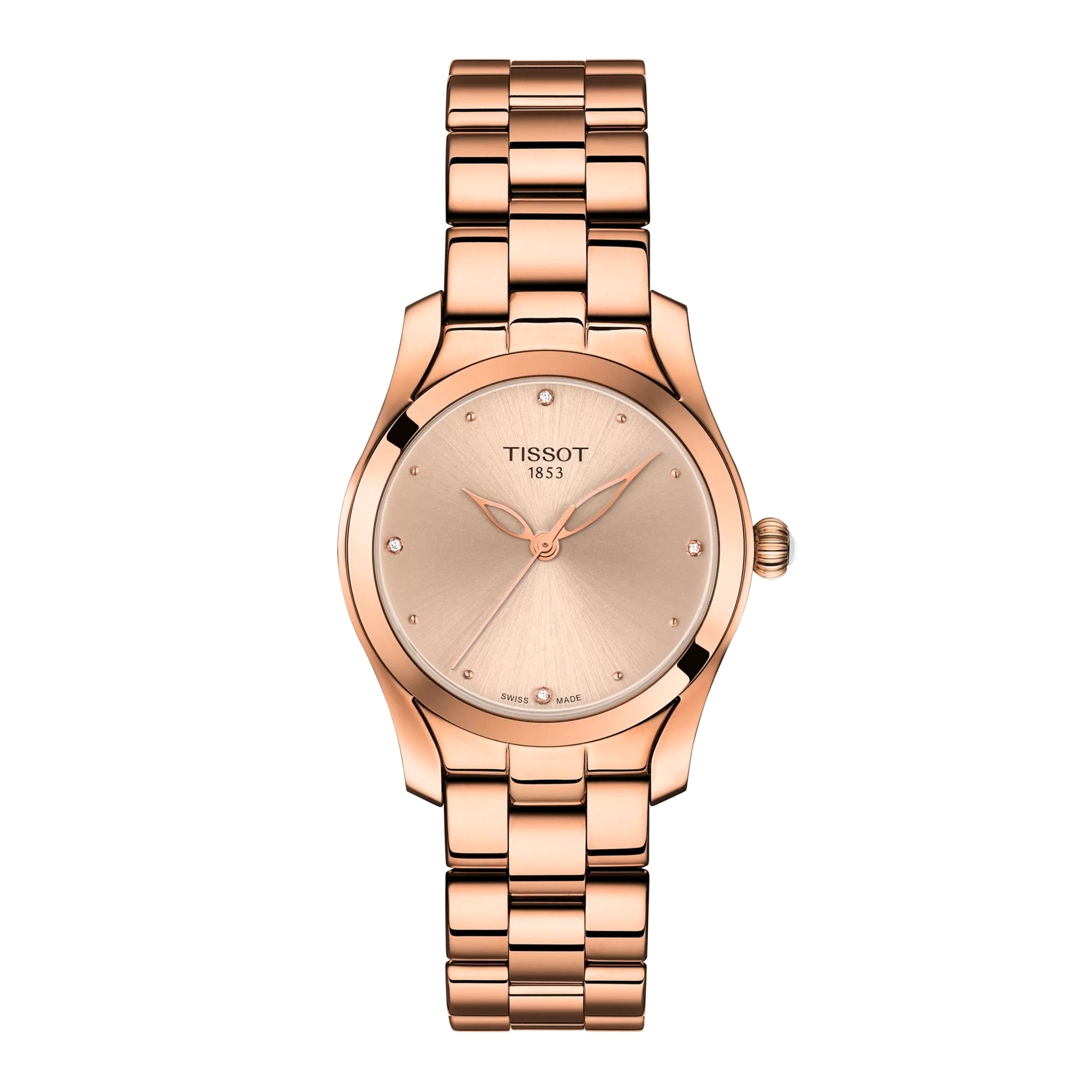 Front view of the watch Tissot T-Wave