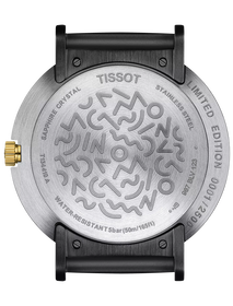 มุมมองด้านหลังของตัวเรือนนาฬิกา Tissot Heritage Memphis Gent