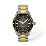Front view of the watch Tissot Seastar 1000 40mm with shadow