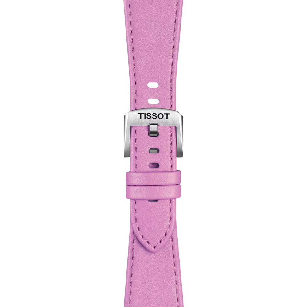Zoom on Tissot Official Pink PRX 35mm Leather Strap