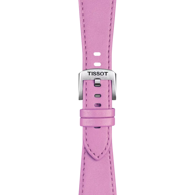 Zoom on Tissot Official Pink PRX 35mm Leather Strap
