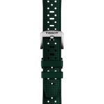Zoom on Tissot Official Green Rubber Strap Lugs 20mm