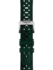 Zoom on Tissot Official Green Rubber Strap Lugs 20mm