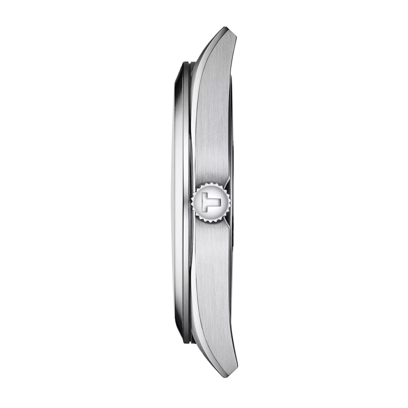 Profile view of the watch case Tissot Gentleman