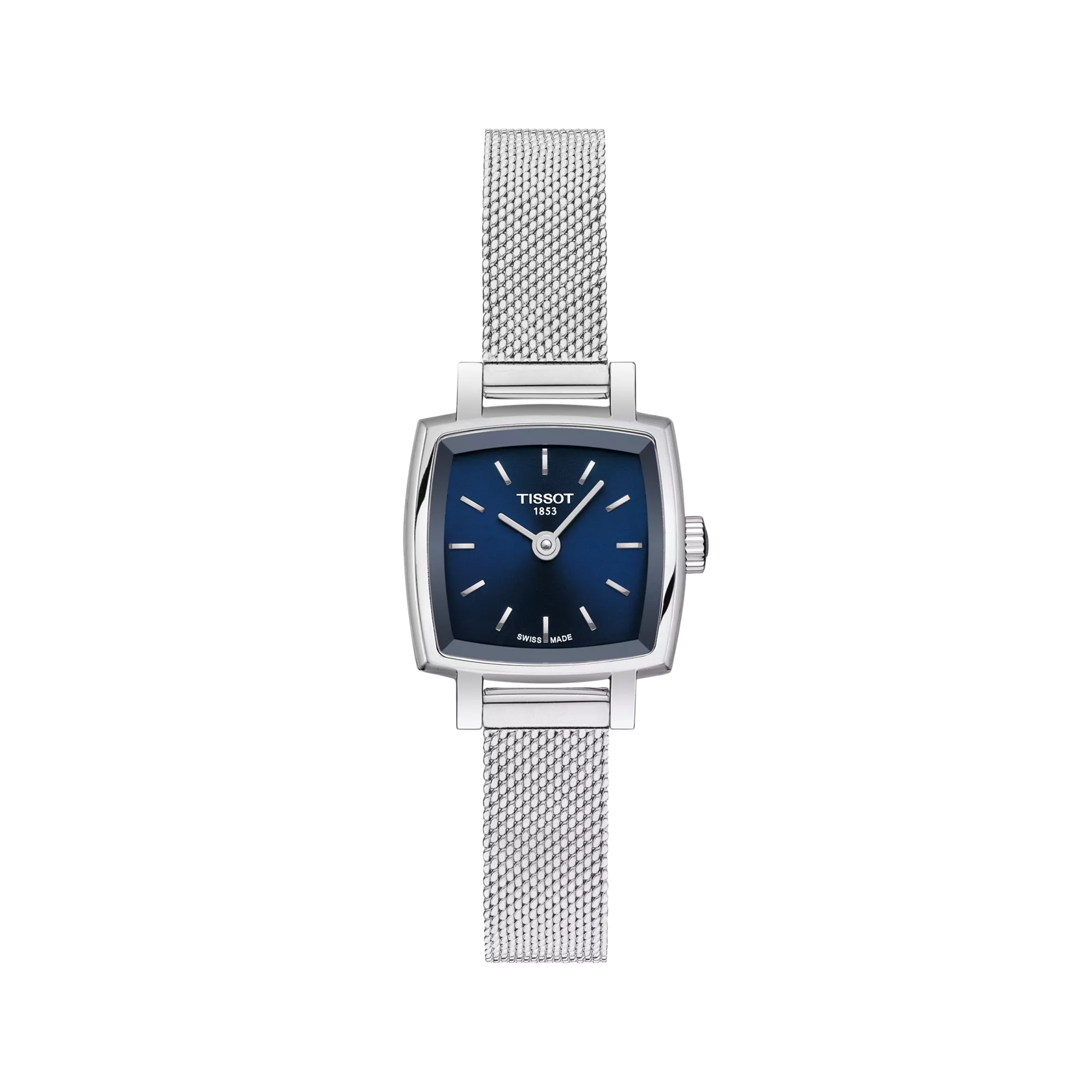 Front view of the watch Tissot Lovely Square 20x20mm