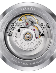 Achteraanzicht van de horlogekast Tissot Automatics III