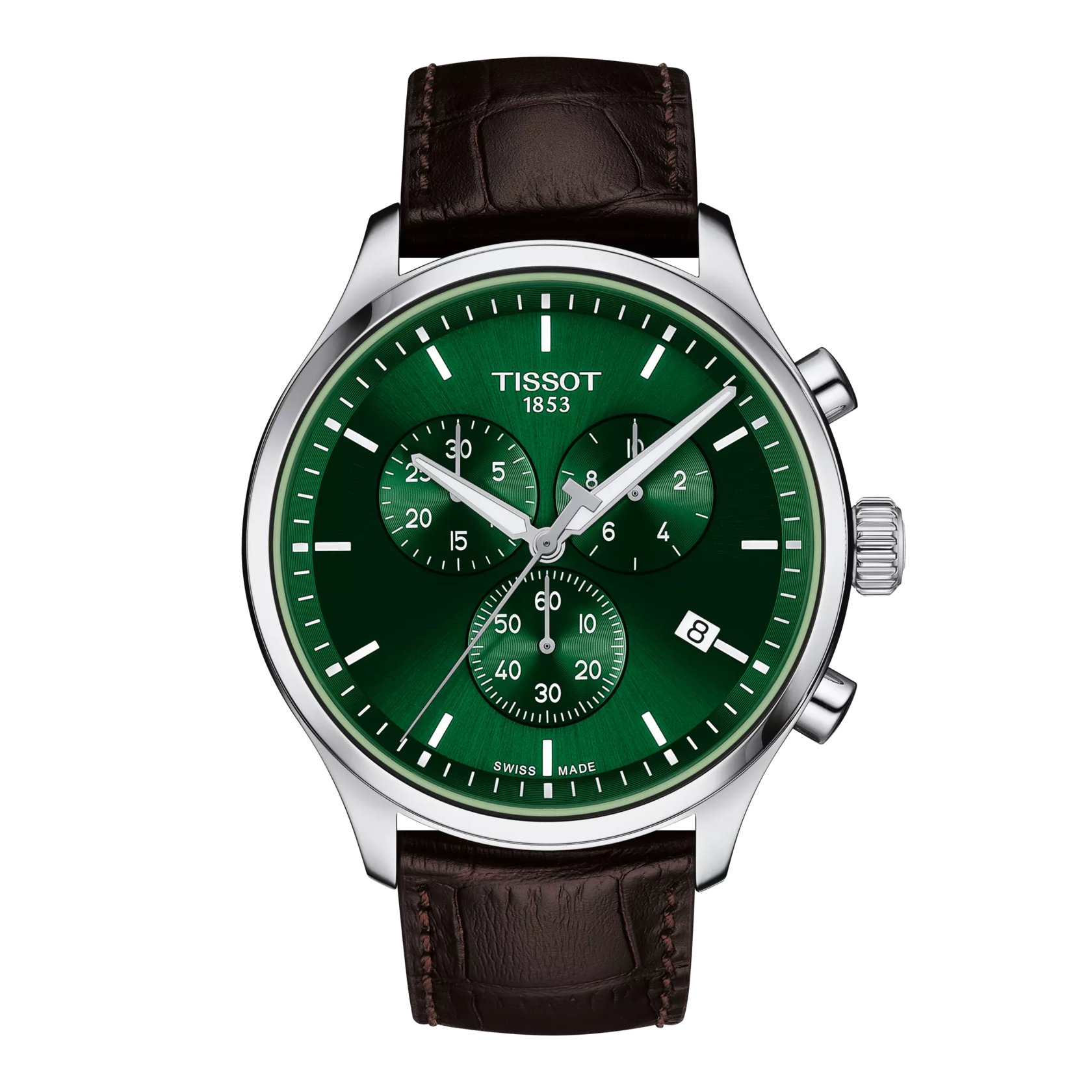 Front view of the watch Tissot Chrono XL Classic