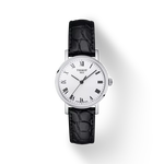 Front view of the watch Tissot Everytime 30mm with shadow