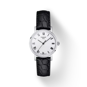 Front view of the watch 天梭Everytime系列30mm with shadow