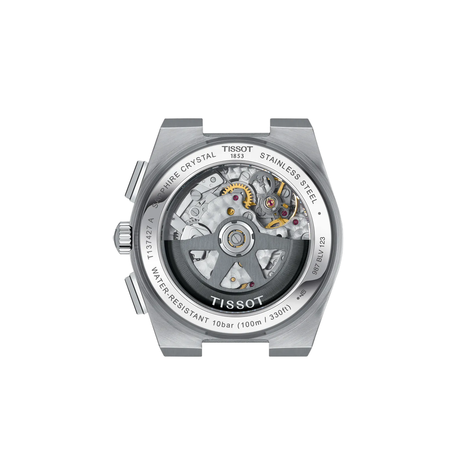 Back view of the watch case Tissot PRX 42mm