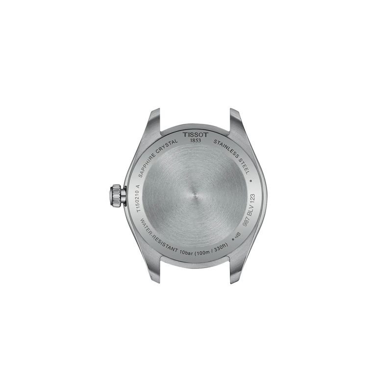 Back view of the watch case Tissot PR 100 34mm