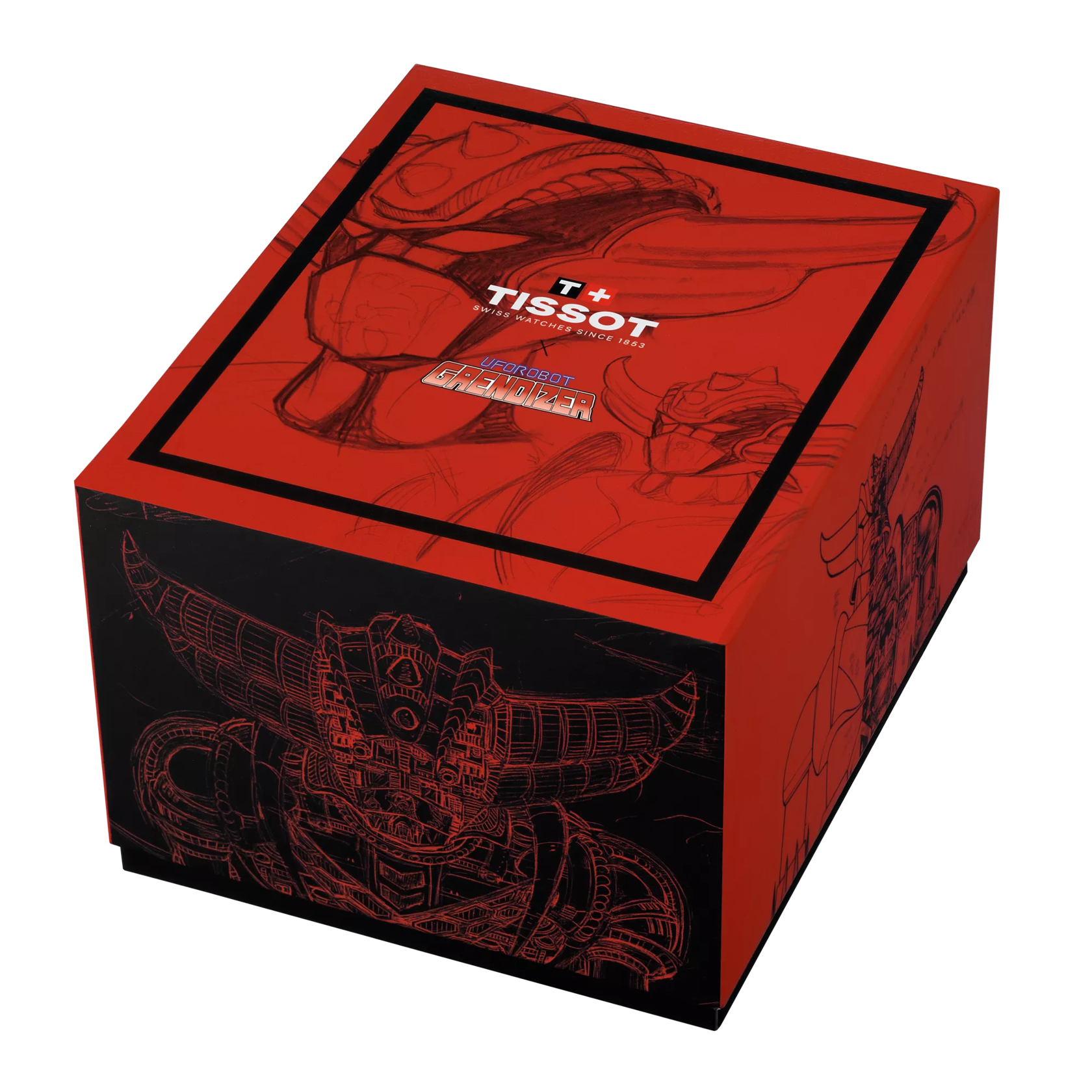 Caja de presentaci&oacute;n del reloj Tissot PRX UFO Robot Grendizer 40mm