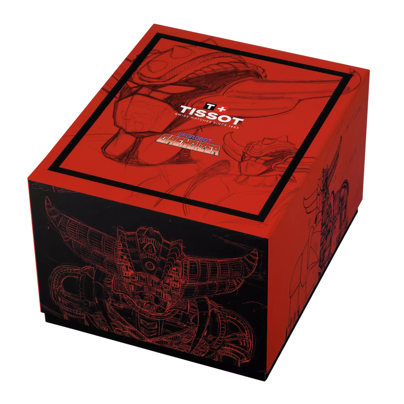 Caja de presentaci&oacute;n del reloj Tissot PRX UFO Robot Grendizer 40mm