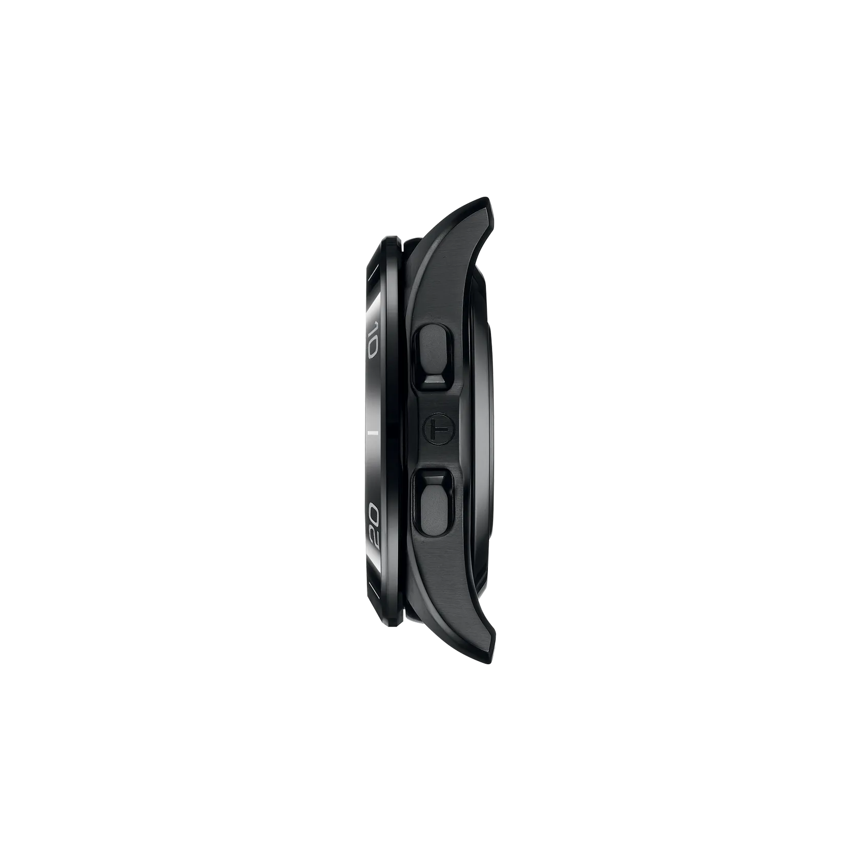 Profile view of the watch case Tissot T-Touch Connect Sport 43.75mm