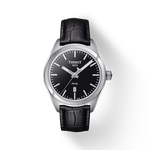 Front view of the watch Tissot PR 100 Lady with shadow