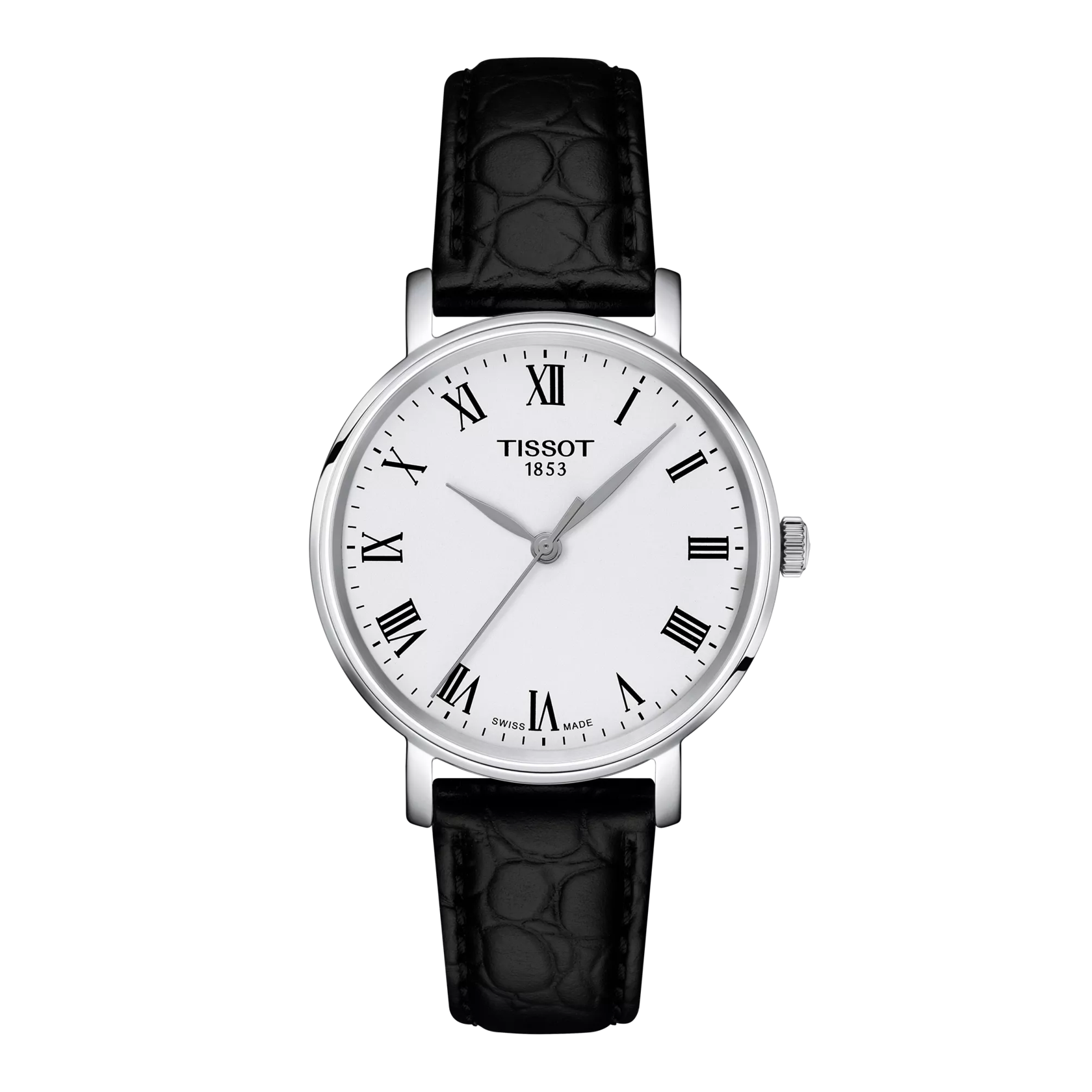 Front view of the watch Tissot Everytime 34mm