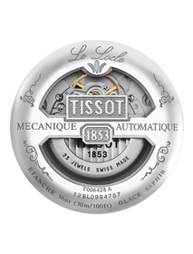 Back view of the watch case Tissot Le Locle Automatic Petite Seconde