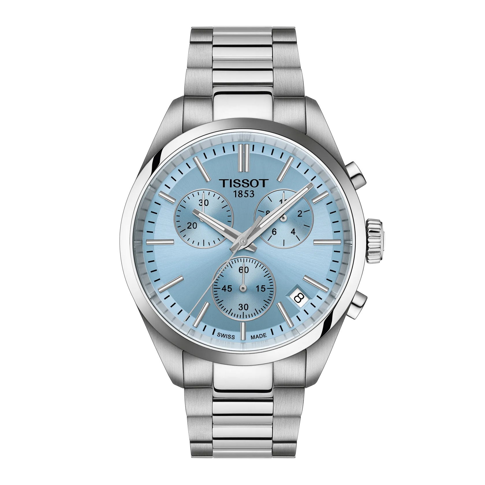 Front view of the watch Tissot PR 100 Ice Hockey 2026 40mm