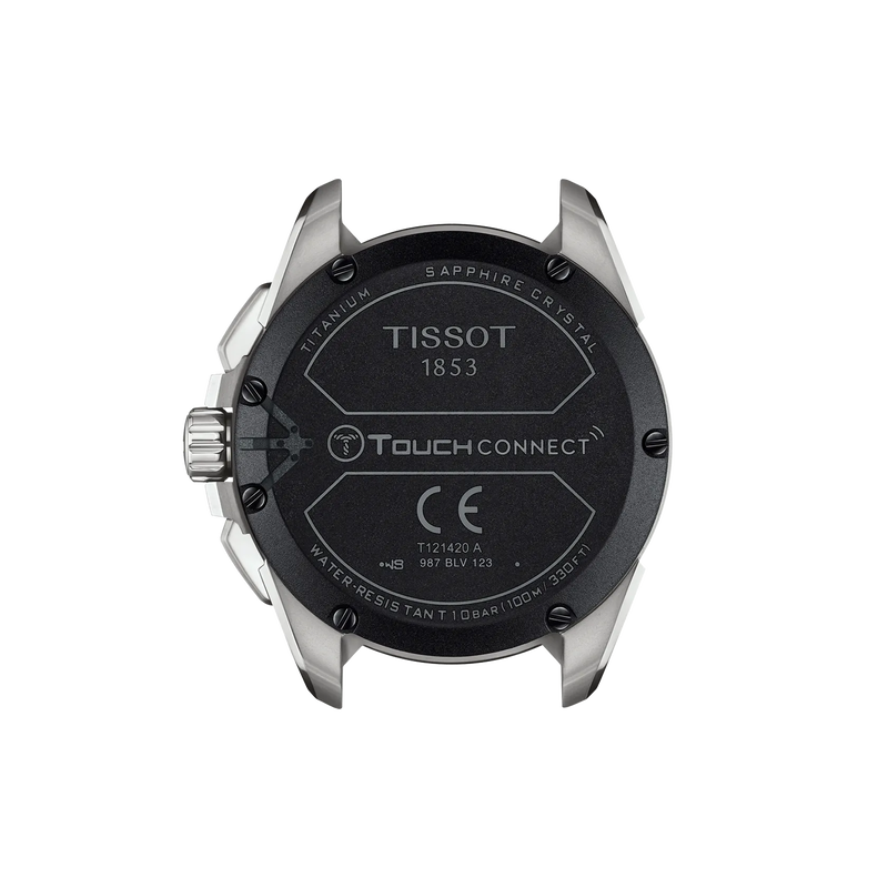Back view of the watch case Tissot T-Touch Connect Solar 47.5mm