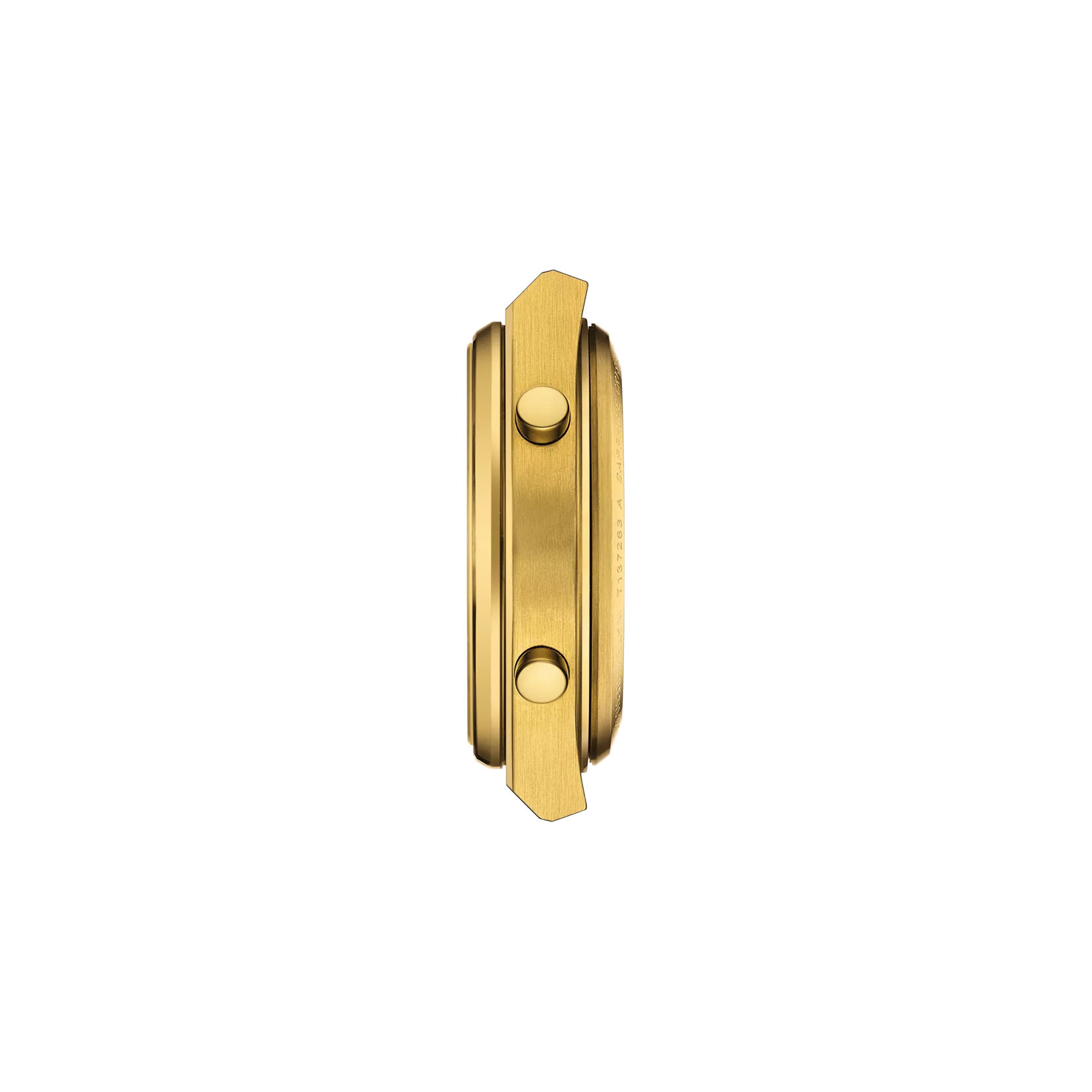 Profile view of the watch case Tissot PRX Digital 35mm