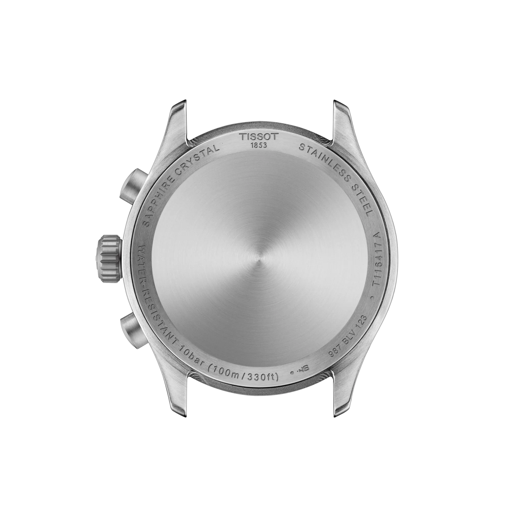 Back view of the watch case Tissot Chrono L 42mm